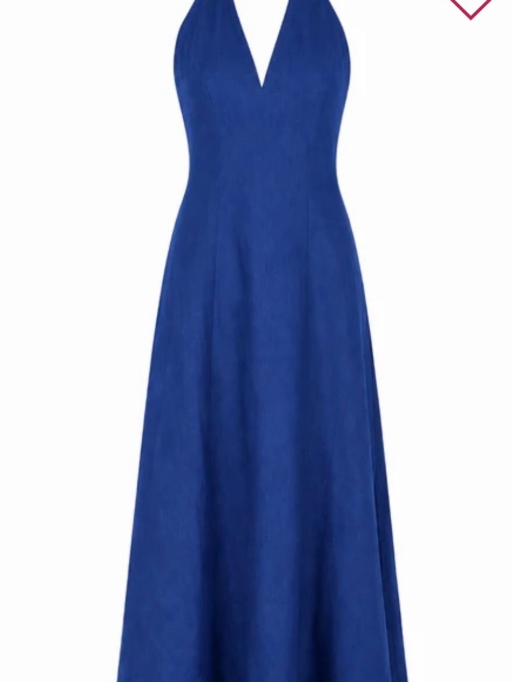 Free People Royal Blue Halter Maxi Dress